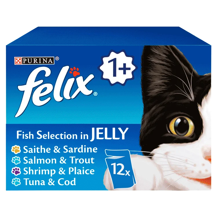 Felix Fish Selection in Jelly, 12 Pack