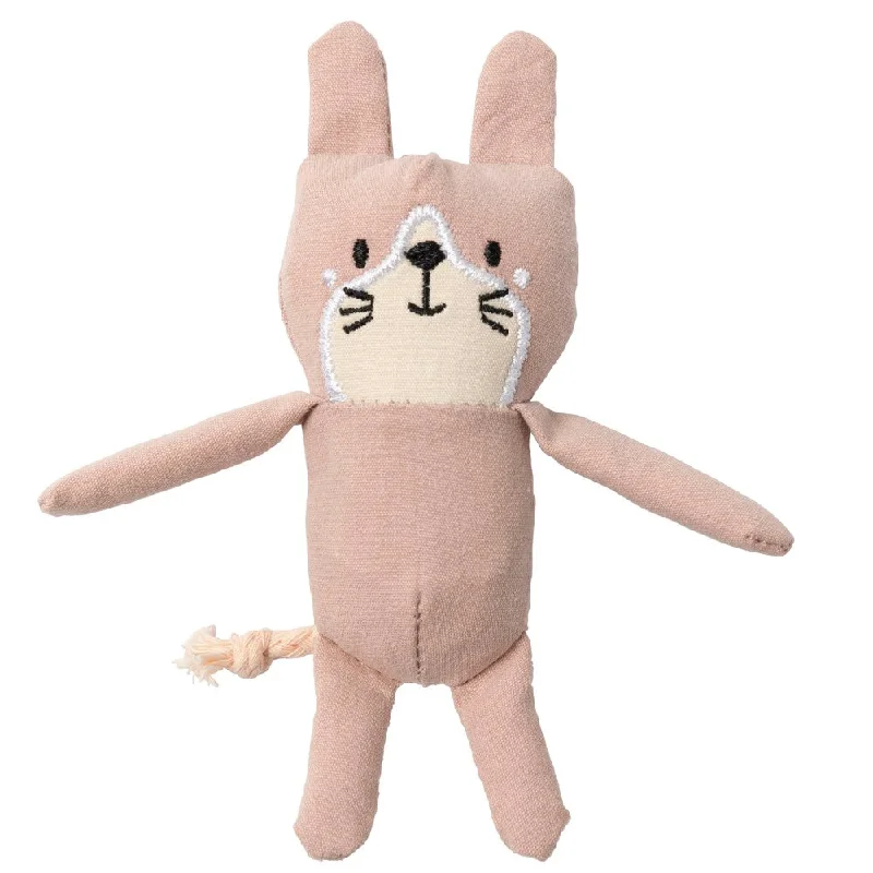 15% OFF: FuzzYard Life Cotton Cat Plush Cat Toy (Soft Blush)