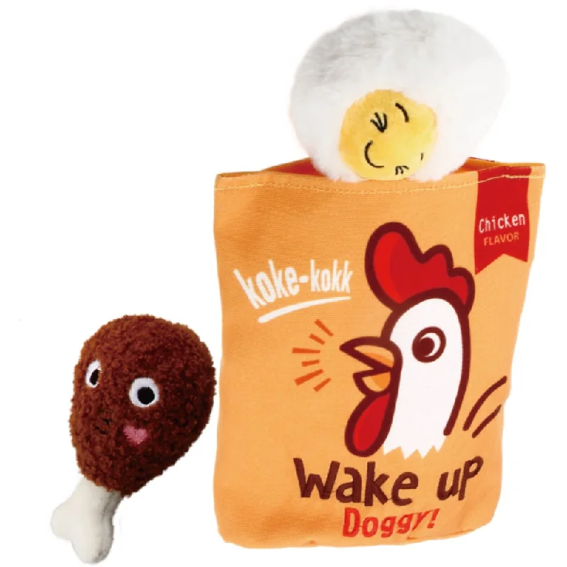 GiGwi Foody Friendz Interactive Plush Dog Toy (Chicken Snack Bag)