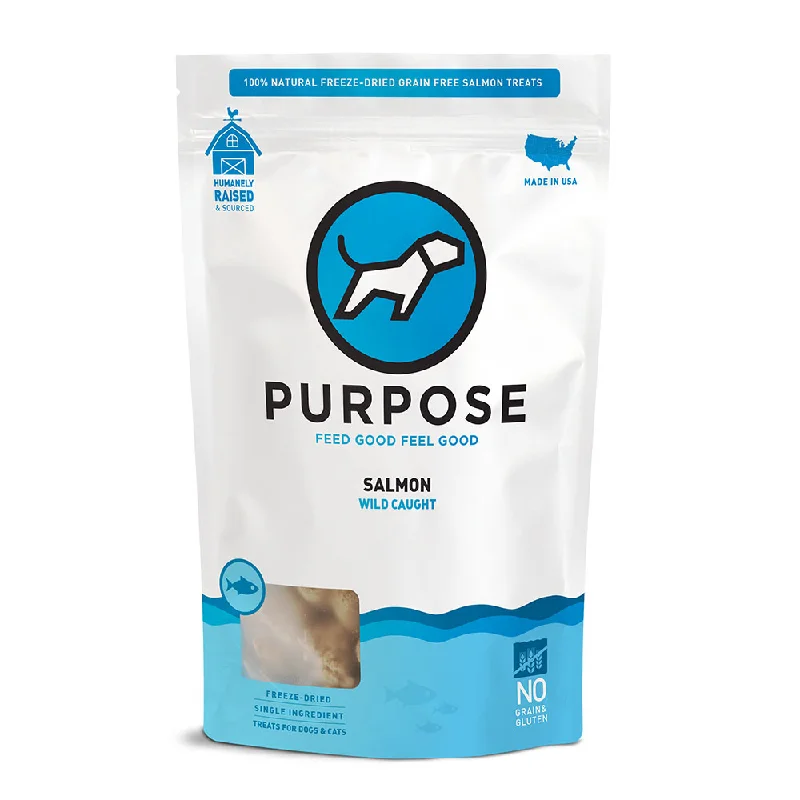 Purpose Salmon Bites Grain-Free Freeze-Dried Treats For Cats & Dogs 3oz