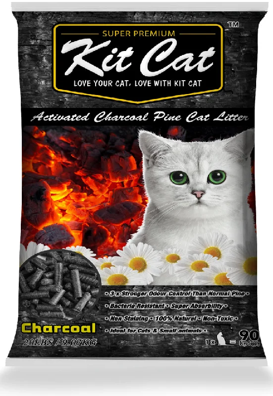 Kit Cat Activated Charcoal Pine Cat Litter 20lb