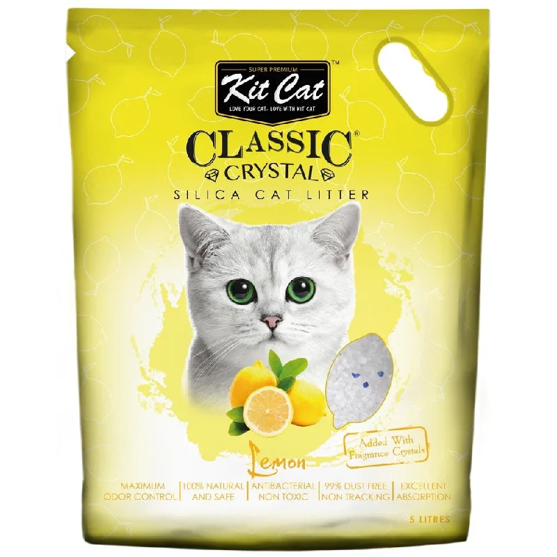 Kit Cat Classic Crystal Lemon Silica Cat Litter 5L