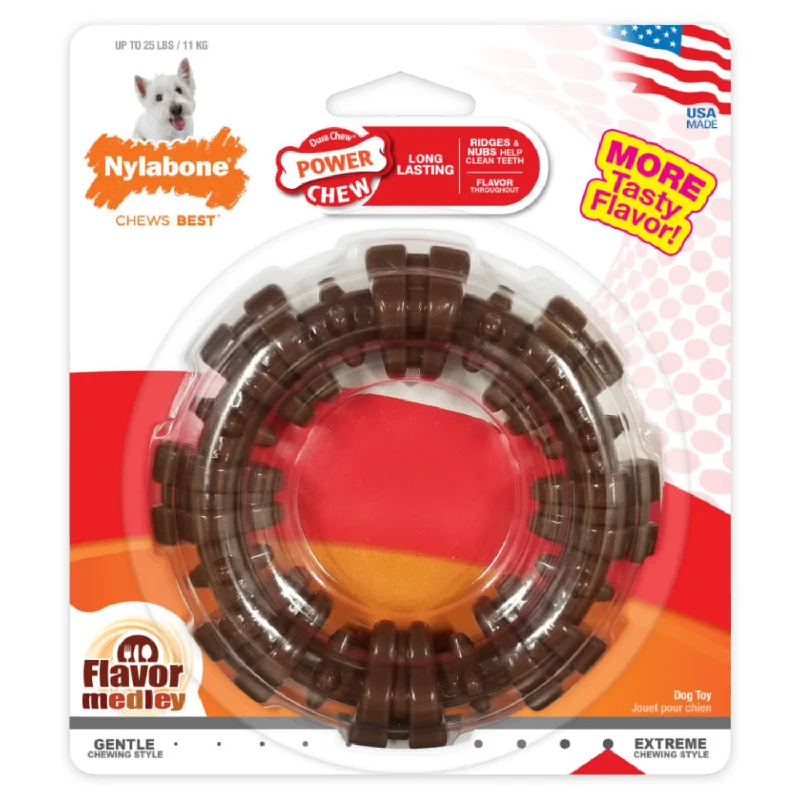 Dog Chewing Toy - POWER CHEW - Textured Ring (Flavor Medley)